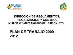 plan de trabajo 2009- 2012 - Municipio San Francisco del Rincón