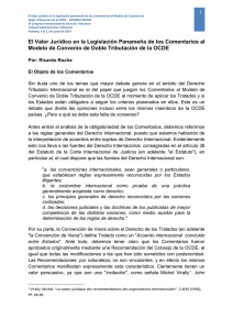 El Valor Jurídico en la Legislación Panameña de los Comentarios al