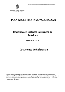 reciclado de distintas corrientes de residuos