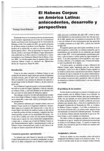 El Habeas Corpus en América Latina: antecedentes, desarrollo y