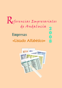 Listado Alfabético - Economía Andaluza