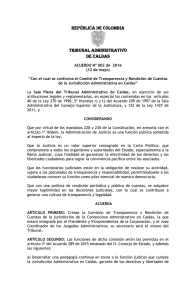 REPÚBLICA DE COLOMBIA TRIBUNAL ADMINISTRATIVO DE