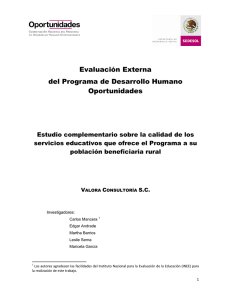 Spanish - Programa de Inclusión Social PROSPERA