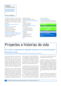 Proyectos e historias de vida - Instituto Andaluz del Patrimonio