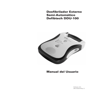 Desfibrilador Externo Semi-Automático Defibtech DDU