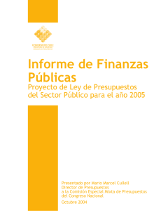 Informe de Finanzas Públicas
