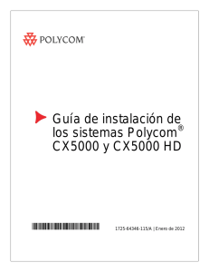 Guía de instalación de los sistemas Polycom