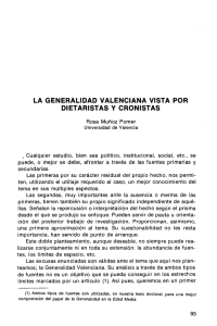 la generalidad valenciana vista por dietaristas y cronistas