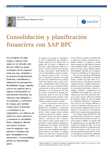 Consolidación y planificación financiera con SAP BPC