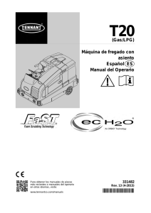 T20 Gas/LPG CE Manual del Operario (ES)