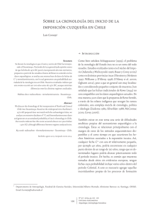 Sobre la cronología del inicio de la imposición cuzqueña en Chile