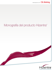 Monografía del producto Hizentra