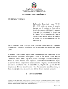 Sentencia TC-0558-15 - Tribunal Constitucional de la República