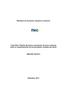 Ministerio de Economía, Industria y Comercio Costa Rica: Fijación
