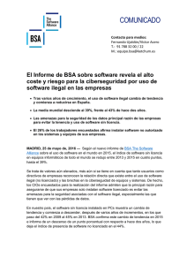 comunicado - BSA Global Software Survey
