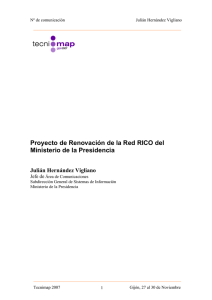 Proyecto de Renovación de la Red RICO del Ministerio de la