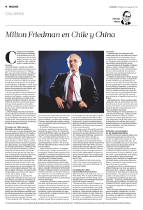 Milton Friedman en Chile y China