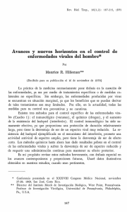 Avances y nuevos horizontes en el control de enfermedades virales