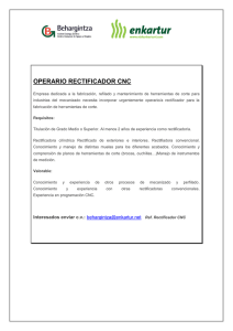 OPERARIO RECTIFICADOR CNC