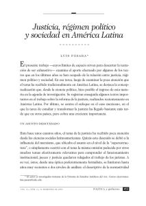 Justicia, régimen político y sociedad en América Latina