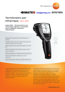 Termometro laser 835 hasta 1500 grados usb testo gimateg