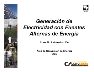 Generación de Electricidad con Fuentes Alternas de Energía