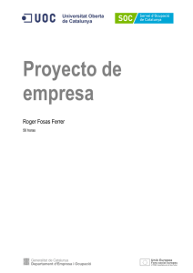 Proyecto de empresa - Universitat Oberta de Catalunya
