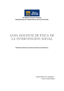 Ética para la intervención social - Universidad Pablo de Olavide, de
