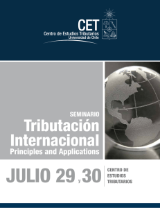 Tributación Internacional - Centro de Estudios Tributarios