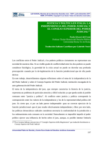 Justicia y Política en Italia - Universidad Pablo de Olavide, de Sevilla