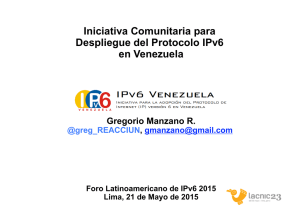 Iniciativa Comunitaria para Despliegue del Protocolo IPv6