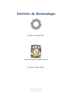 2011 - Instituto de Biotecnología