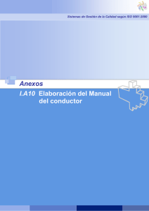 Anexos I.A10 Elaboración del Manual del conductor