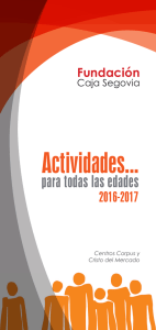 folleto - Fundacion Caja Segovia