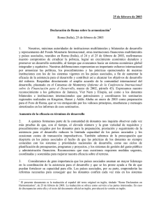 Declaración de Roma sobre la armonización