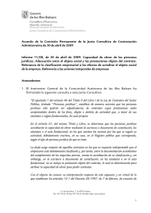 Acord de la Comissió Permanent de la Junta Consultiva de