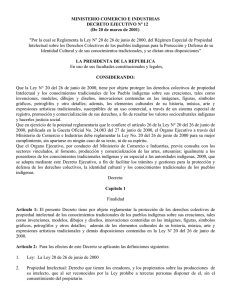 Por lo cual se reglamenta la Ley - Ministerio de Comercio e Industrias