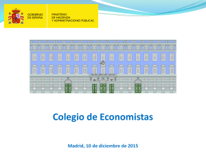 Presentación de PowerPoint - Consejo General de Economistas