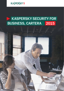 KaspersKy security for Business, cartera 2015