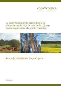 La contribución de la agricultura y la silvicultura a la - Copa