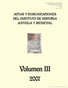 Actas y comunicaciones del Instituto de Historia Antigua y Medieval
