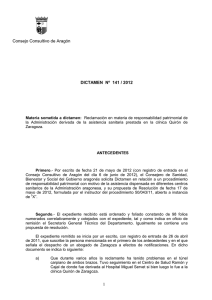 Dictamen 141-2012 - Gobierno de Aragón