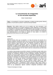 La concentración de inmigrantes en las escuelas españolas