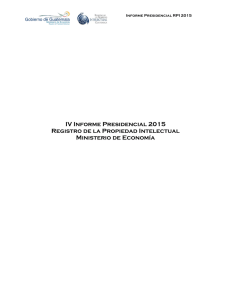 Informe de Labores - Registro de la Propiedad Intelectual