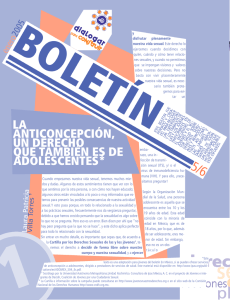 Boletin: La anitconcepcion un derecho que tambien es de