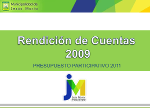 Diapositiva 1 - Municipalidad de Jesús María