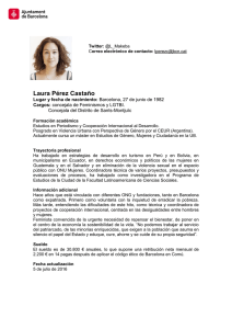 Laura Pérez Castaño - Ajuntament de Barcelona