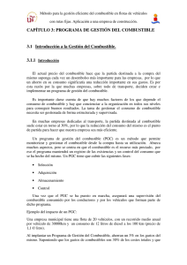 CAPÍTULO 3: PROGRAMA DE GESTIÓN DEL COMBUSTIBLE 3.1