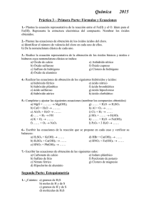P3. Fórmulas y Ecuaciones/Estequiometría