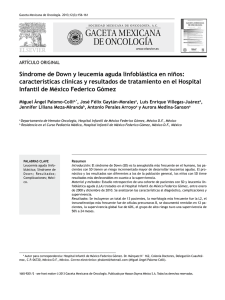 Síndrome de Down y leucemia aguda linfoblástica en niños